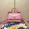 Dolce & Gabban Lizard Pattern Sicilian Women's Bag-Pink-20cm with original box free shipping