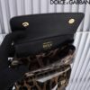 Dolce & Gabban Leather Smooth Leopard Print Women's Bag-18cm  with original box free shipping