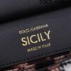 Dolce & Gabban Leather Smooth Leopard Print Women's Bag-18cm  with original box free shipping