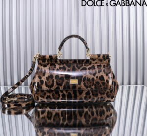 Dolce & Gabban Sicily 100% Original Replica! A masterpiece of the brand.-29cm  Leopard pattern