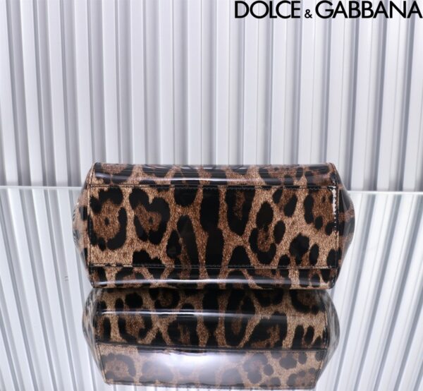 Dolce & Gabban Leather Smooth Leopard Print Women's Bag-20cm with original box free shipping
