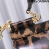 Dolce & Gabban Leather Smooth Leopard Print Women's Bag-20cm with original box free shipping