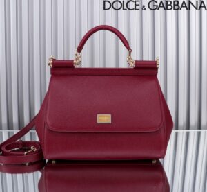 Dolce & Gabban Sicily 100% Original Replica! A masterpiece of the brand.-25cm Dark Red
