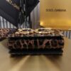 Dolce & Gabban Leopard Print Crystal  Sicily Bag-21cm with original box free shipping