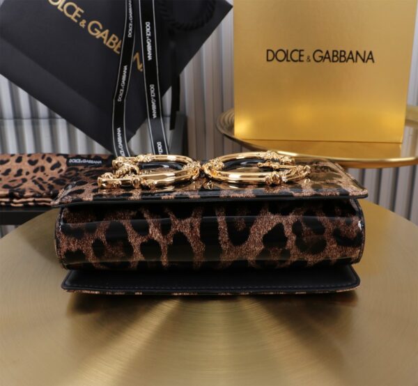 Dolce & Gabban Leopard Print Crystal  Sicily Bag-21cm with original box free shipping