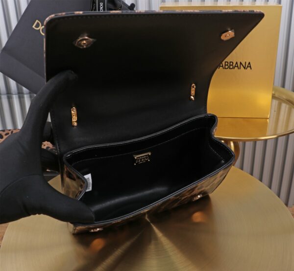 Dolce & Gabban Leopard Print Crystal  Sicily Bag-21cm with original box free shipping