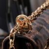 Dolce & Gabban Leopard Print Crystal  Sicily Bag-21cm with original box free shipping