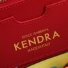 Dolce & Gabbana woven rattan bag for beach use-red 28cm with original logo box