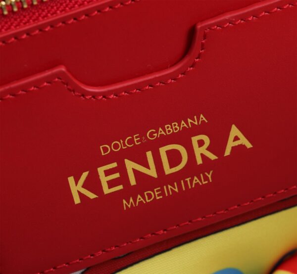 Dolce & Gabbana woven rattan bag for beach use-red 28cm with original logo box