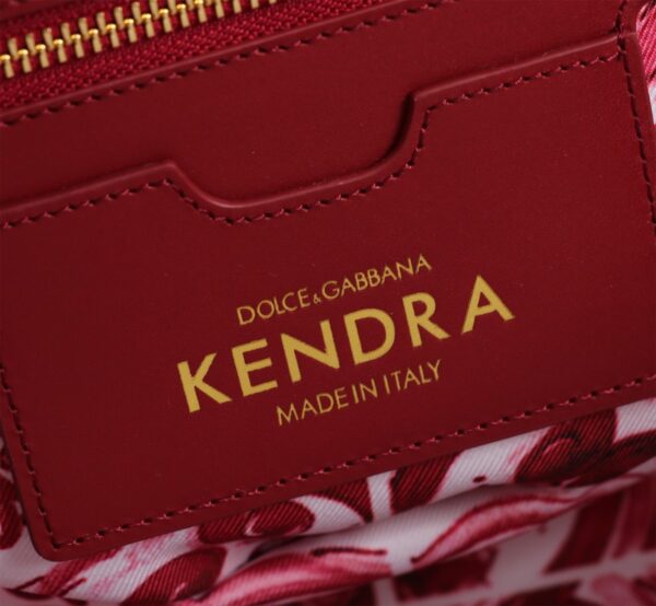 Dolce & Gabbana woven rattan bag for beach use-red 28cm with original logo box