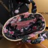 Dolce & Gabbana woven rattan bag for beach use-pink 28cm with original logo box