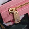 Dolce & Gabbana woven rattan bag for beach use-pink 28cm with original logo box