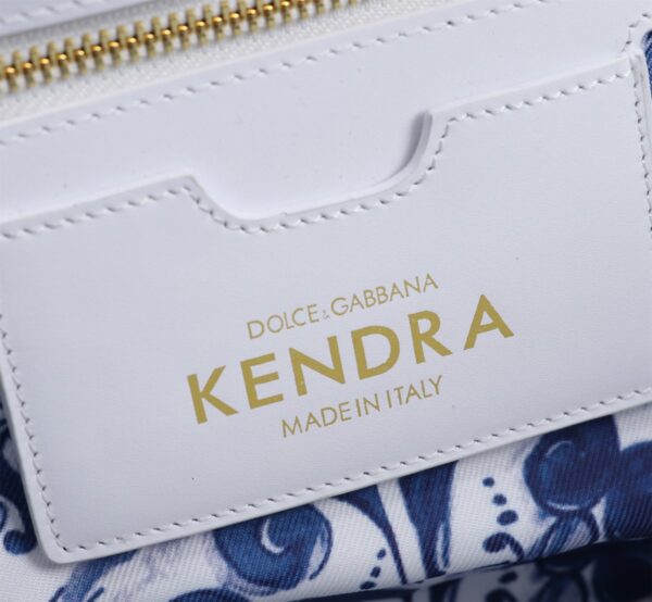 Dolce & Gabbana woven rattan bag for beach use-white 28cm with original logo box