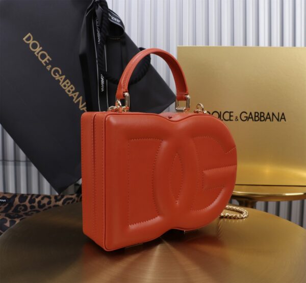 New💥 Dolce & Gabban Logo box - Small box-Orange-20cm with original box