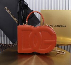 New💥 Dolce & Gabban Logo box - Small box-Orange-20cm with original box