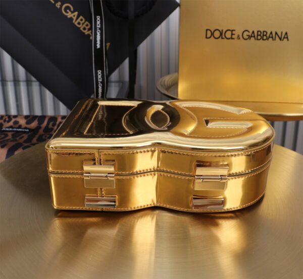 New💥 Dolce & Gabban Logo box - Small box-Smooth Gold-20cm