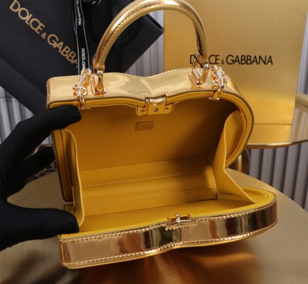 New💥 Dolce & Gabban Logo box - Small box-Smooth Gold-20cm