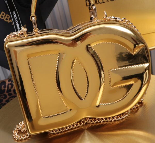 New💥 Dolce & Gabban Logo box - Small box-Smooth Gold-20cm