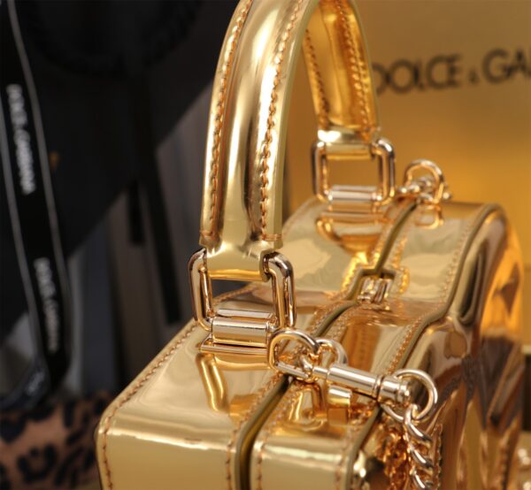 New💥 Dolce & Gabban Logo box - Small box-Smooth Gold-20cm