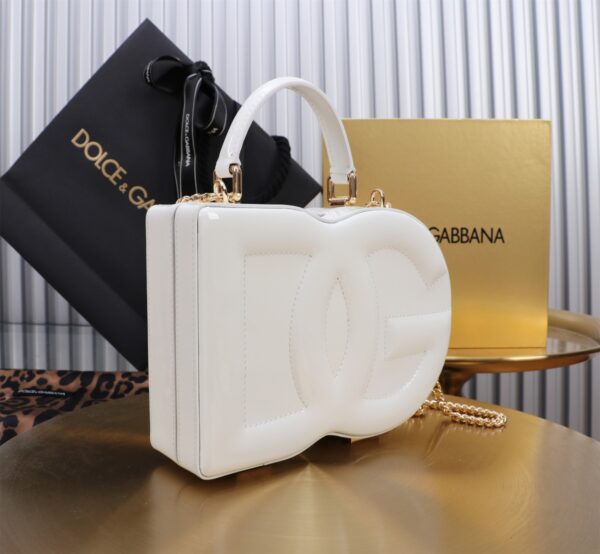 New💥 Dolce & Gabban Logo box - Small box-Smooth White-20cm