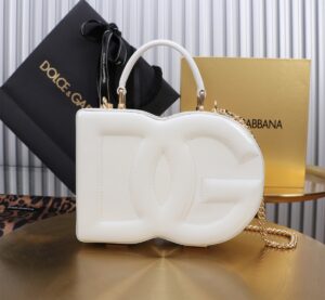 New💥 Dolce & Gabban Logo box - Small box-Smooth White-20cm