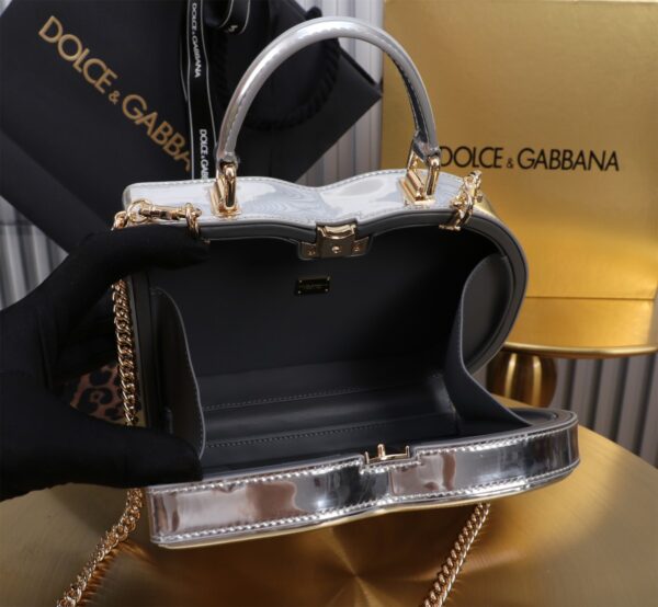 New💥 Dolce & Gabban Logo box - Small box-Smooth Silver-20cm