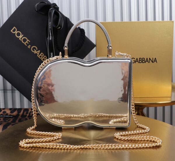 New💥 Dolce & Gabban Logo box - Small box-Smooth Silver-20cm