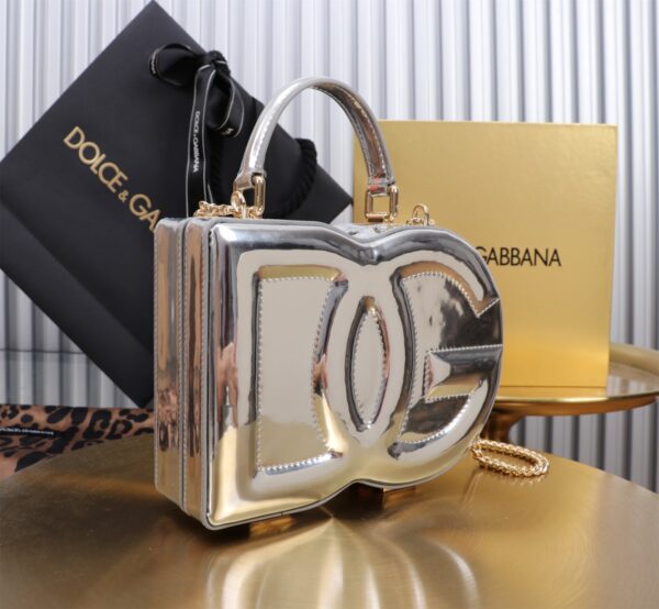 New💥 Dolce & Gabban Logo box - Small box-Smooth Silver-20cm