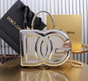New💥 Dolce & Gabban Logo box - Small box-Smooth Silver-20cm