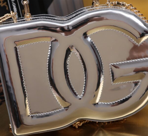 New💥 Dolce & Gabban Logo box - Small box-Smooth Silver-20cm