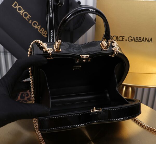 New💥 Dolce & Gabban Logo box - Small box-Smooth Black-20cm with original box