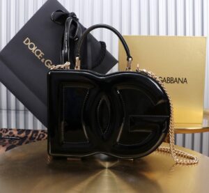 New💥 Dolce & Gabban Logo box - Small box-Smooth Black-20cm with original box