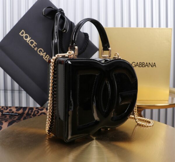 New💥 Dolce & Gabban Logo box - Small box-Smooth Black-20cm with original box