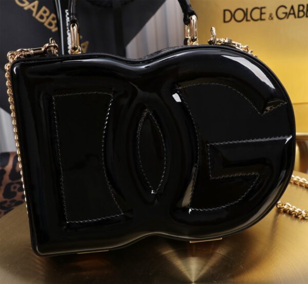 New💥 Dolce & Gabban Logo box - Small box-Smooth Black-20cm with original box