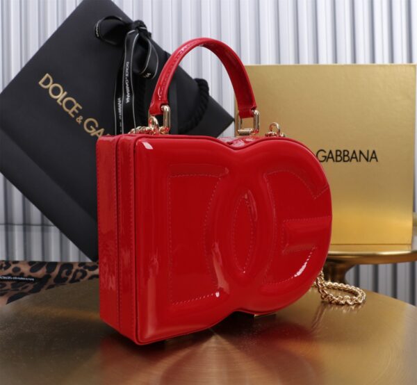 New💥 Dolce & Gabban Logo box - Small box-Smooth Red-20cm with original box