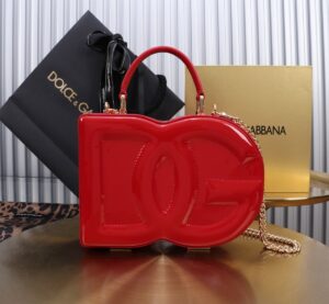 New💥 Dolce & Gabban Logo box - Small box-Smooth Red-20cm with original box