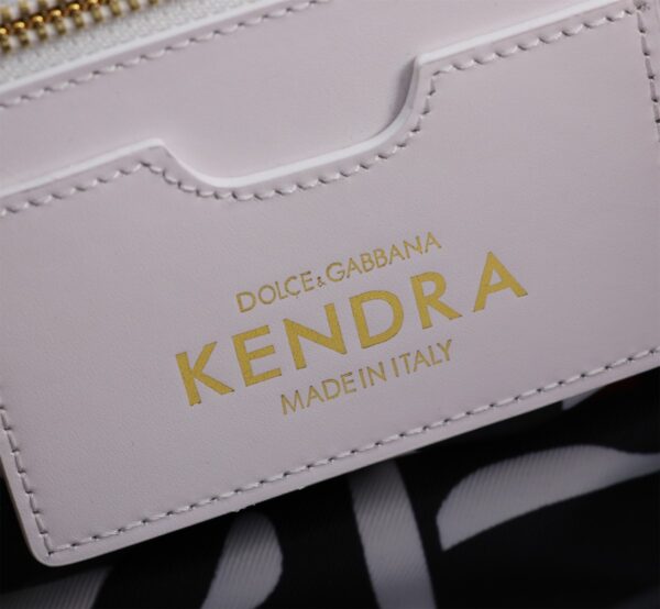 Dolce & Gabbana woven rattan bag for beach use-white 28cm with original logo box