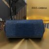 Dolce & Gabban Lizard Pattern Sicilian Women's Bag-Blue-20cm with original box free shipping