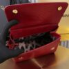 Dolce & Gabban Lizard Pattern Sicilian Women's Bag-Blue-20cm with original box free shipping