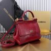 Dolce & Gabban Lizard Pattern Sicilian Women's Bag-Blue-20cm with original box free shipping