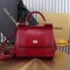 Dolce & Gabban Lizard Pattern Sicilian Women's Bag-Blue-20cm with original box free shipping