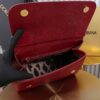 Dolce & Gabban Lizard Pattern Sicilian Women's Bag-Red-25cm with original box free shipping (复制)