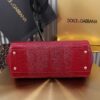 Dolce & Gabban Lizard Pattern Sicilian Women's Bag-Red-25cm with original box free shipping (复制)