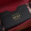 Dolce & Gabban Lizard Pattern Sicilian Women's Bag-Red-25cm with original box free shipping (复制)