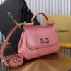 Dolce & Gabban Lizard Pattern Sicilian Women's Bag-Pink-25cm  free shipping