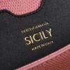 Dolce & Gabban Lizard Pattern Sicilian Women's Bag-Pink-25cm  free shipping