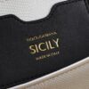 Dolce & Gabban Lizard Pattern Sicilian Women's Bag-White-25cm  free shipping