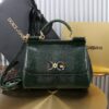 Dolce & Gabban Lizard Pattern Sicilian Women's Bag-Blue-25cm  free shipping