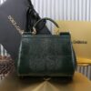 Dolce & Gabban Lizard Pattern Sicilian Women's Bag-Blue-25cm  free shipping