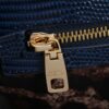 Dolce & Gabban Lizard Pattern Sicilian Women's Bag-Blue-25cm  free shipping